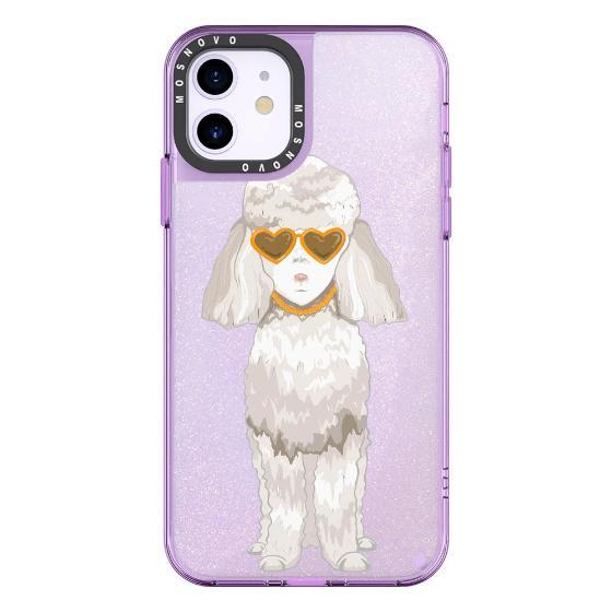 Poodle Glitter Phone Case - iPhone 11 Case