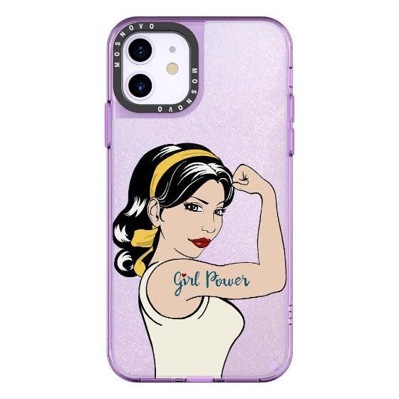 Girl Power Glitter Phone Case - iPhone 11 Case