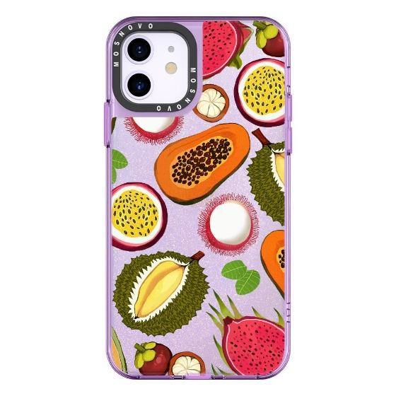 Tropical Fruit Glitter Phone Case - iPhone 11 Case