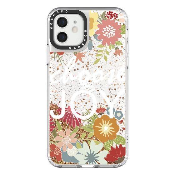 Choose Joy Glitter Phone Case - iPhone 12 Case