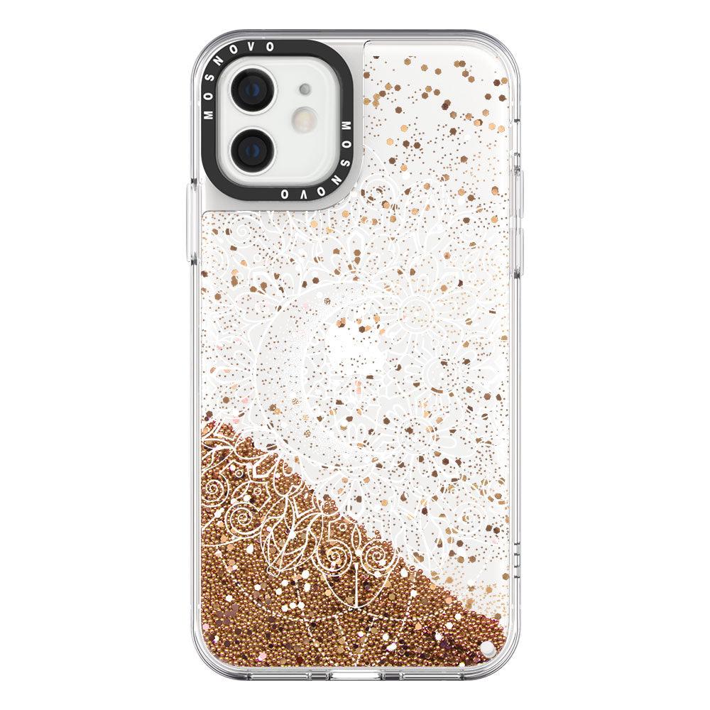 Moon Henna Glitter Phone Case - iPhone 12 Mini Case