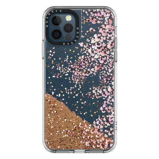 Cherry Blossoms Glitter Phone Case - iPhone 12 Pro Max Case