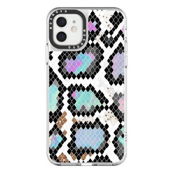 Aurora Snake Glitter Print Phone Case - iPhone 12 Mini Case