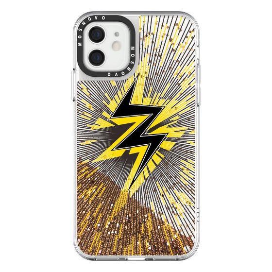 Lightning Glitter Phone Case - iPhone 12 Glitter Case