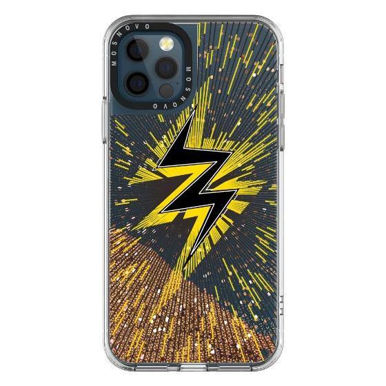 Lightning Glitter Phone Case - iPhone 12 Pro Max Case