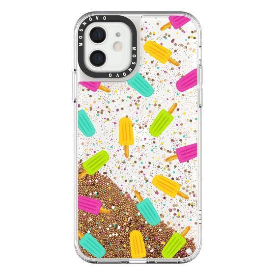 Rainbow Ice Pop Glitter Phone Case - iPhone 12 Mini Case