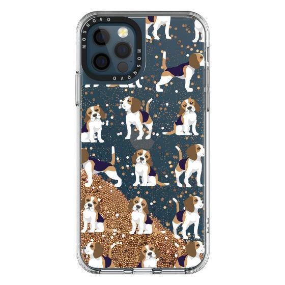 Cute Beagles Glitter Phone Case - iPhone 12 Pro Max Case