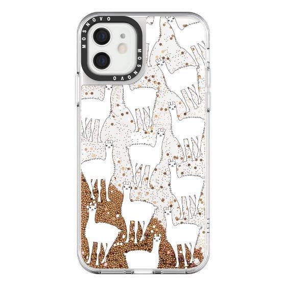 Llama Glitter Phone Case - iPhone 12 Case