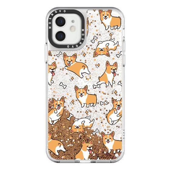 Corgi Glitter Phone Case - iPhone 12 Case