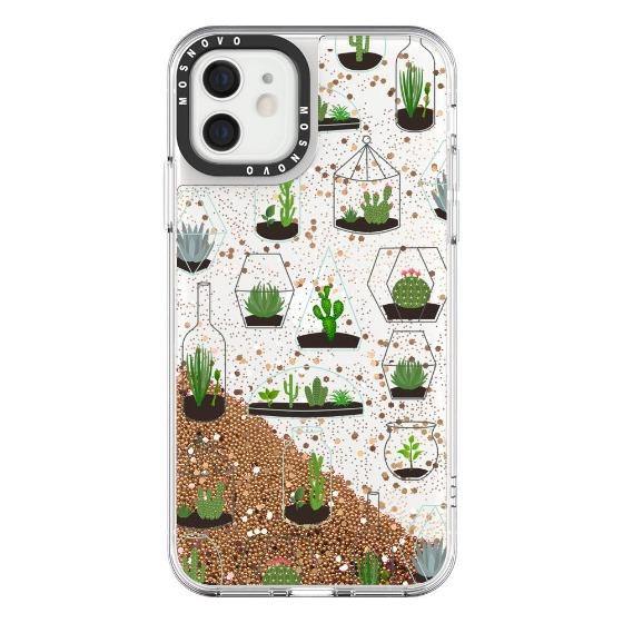 Cactus Plant Glitter Phone Case - iPhone 12 Case