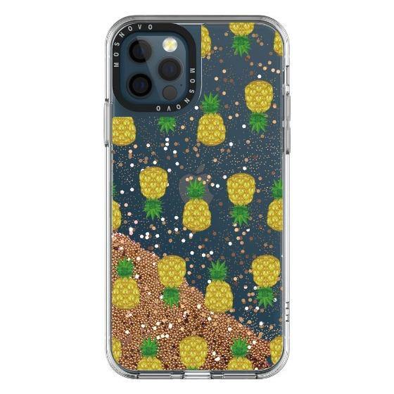 Cute Pineapples Glitter Phone Case - iPhone 12 Pro Max Case