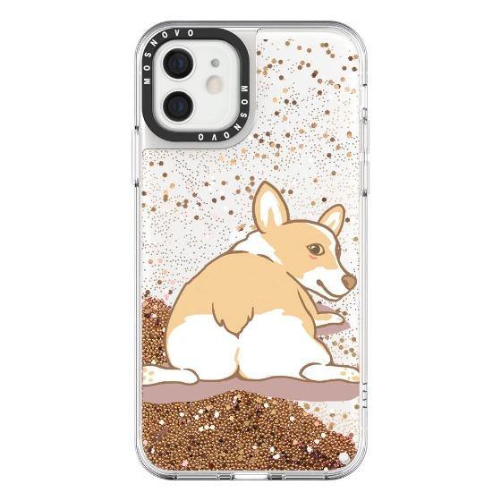 Corgi Dog Glitter Phone Case - iPhone 12 Case