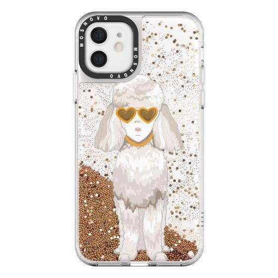 Poodle Glitter Phone Case - iPhone 12 Case