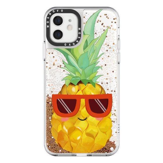 Cool Pineapple Glitter Phone Case - iPhone 12 Case