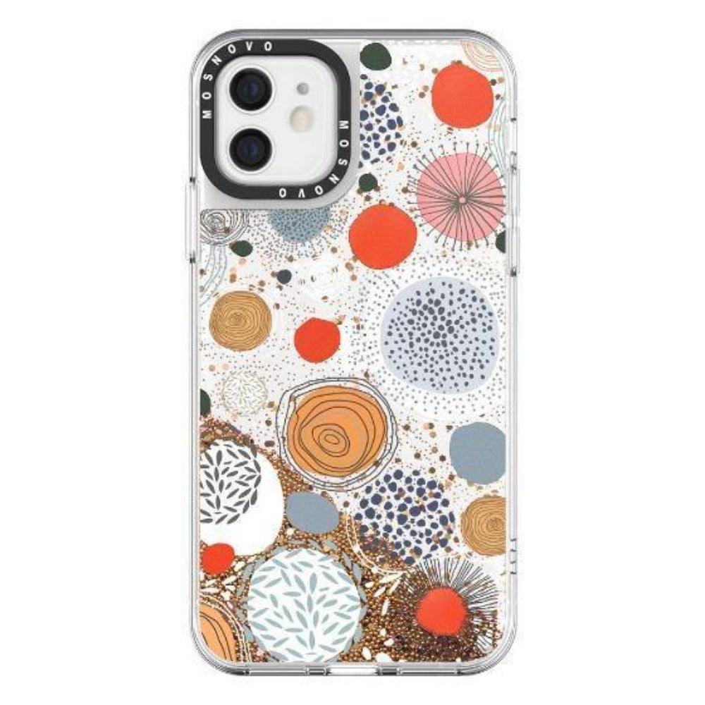 Abstract Art Glitter Phone Case - iPhone 12 Case