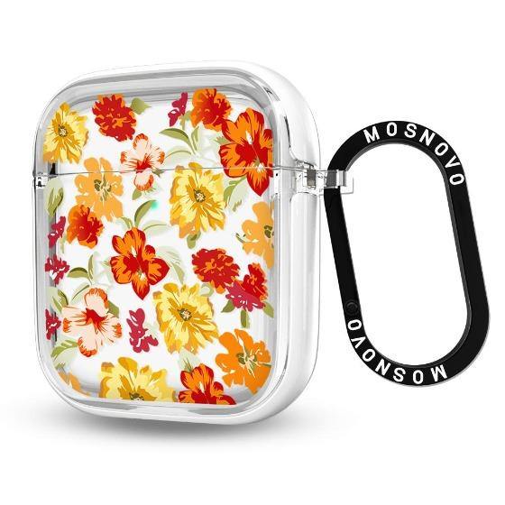 Saffron Yellow Flower Floral AirPods 1/2 Case