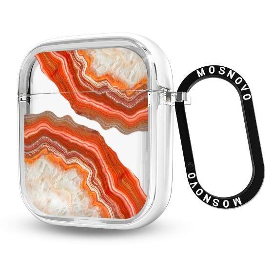 Red Agate AirPods 1/2 Case