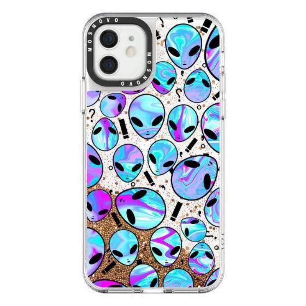 Alien Glitter Phone Case - iPhone 12 Mini Case