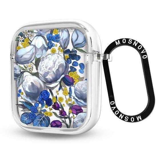 Purple Blue Floral AirPods 1/2 Case