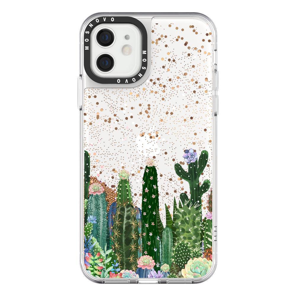 Desert Cactus Glitter Phone Case - iPhone 12 Mini Case