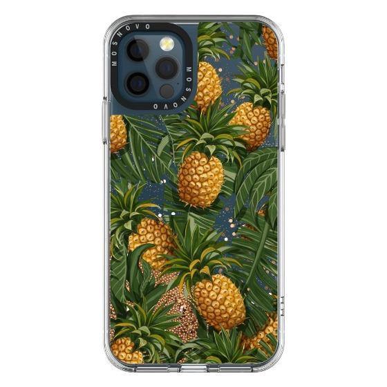 Pineapple Botany Glitter Phone Case - iPhone 12 Pro Case