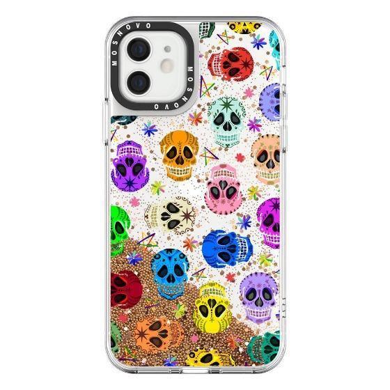 Skull Glitter Phone Case - iPhone 12 Mini Case