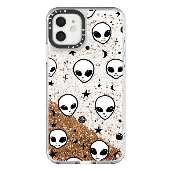 Cute Alien Glitter Phone Case - iPhone 12 Case