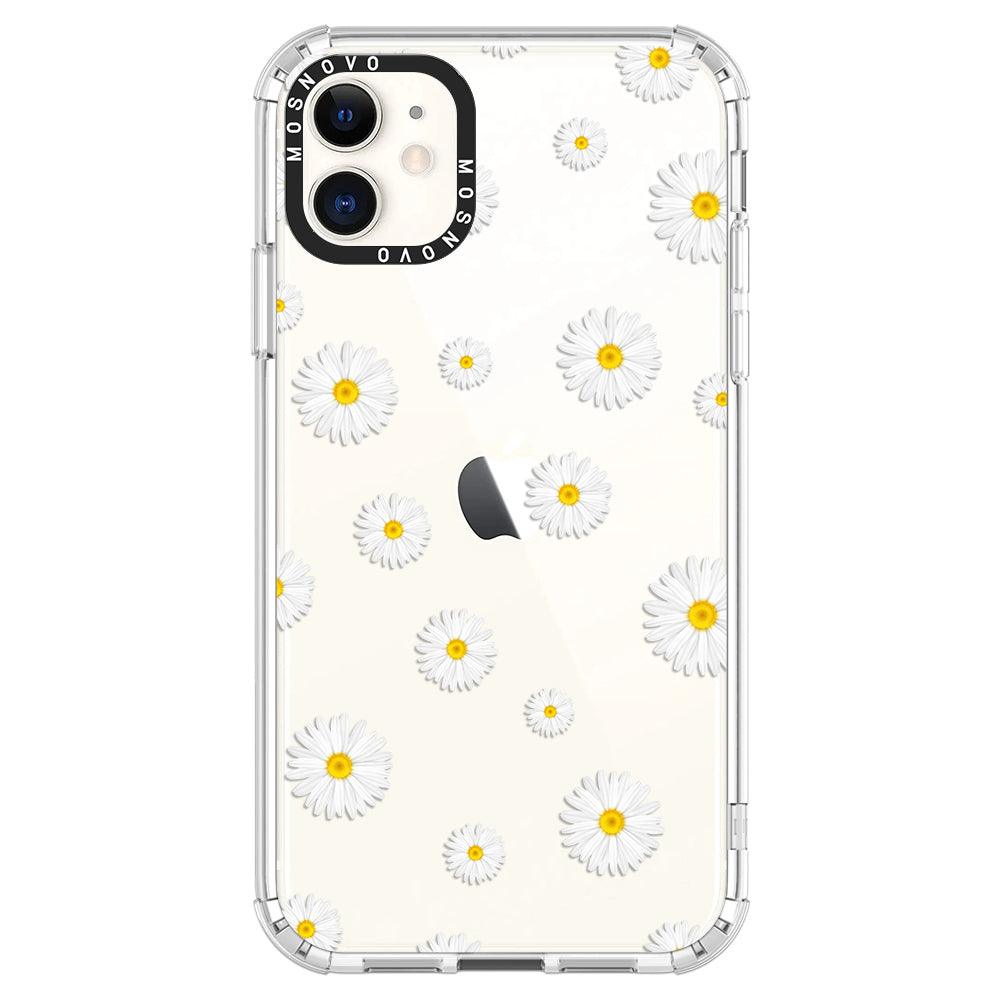 White Daisy Phone Case - iPhone 11 Case