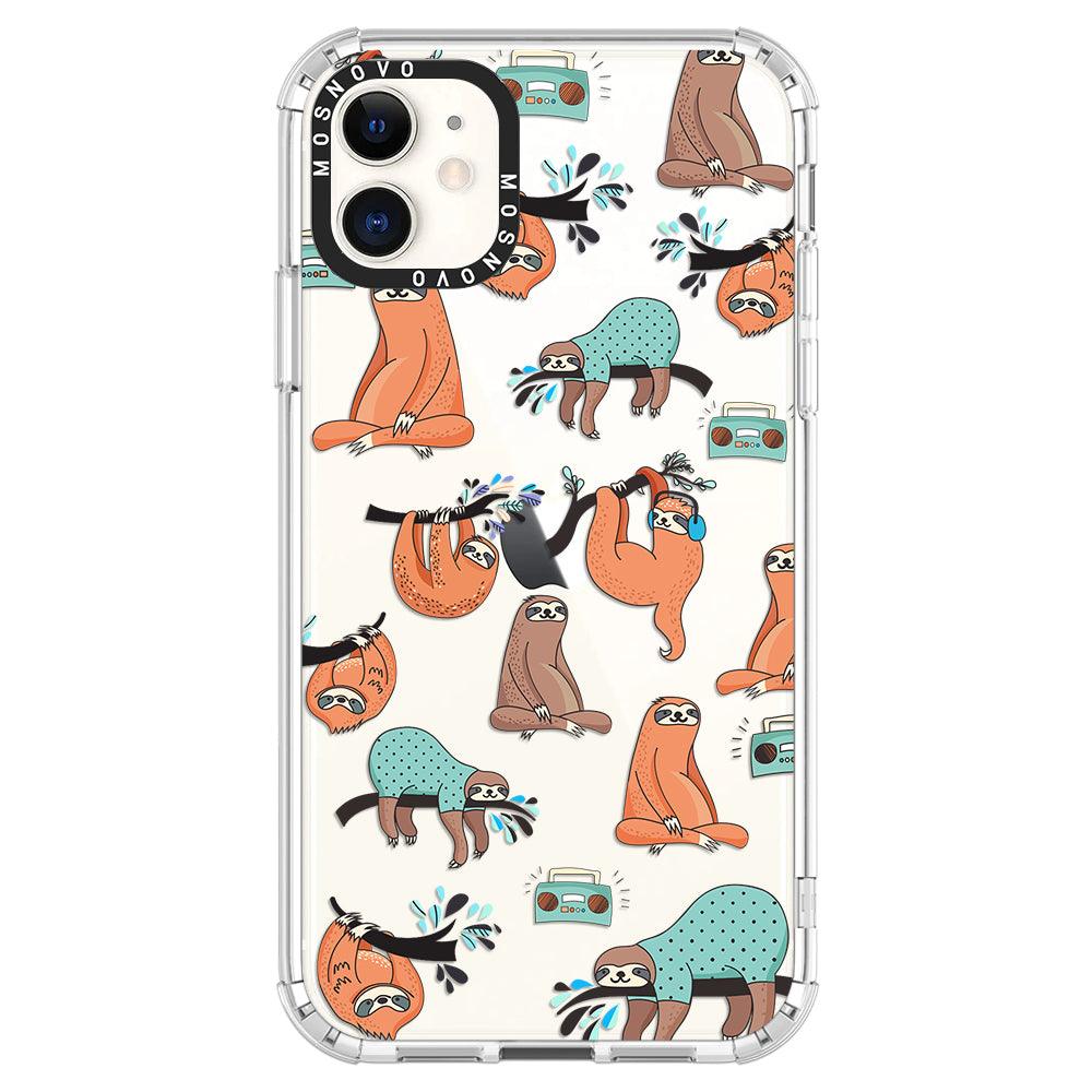 Musical Sloth Phone Case - iPhone 11 Case