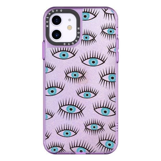 Evil Eyes Glitter Phone Case - iPhone 11 Case