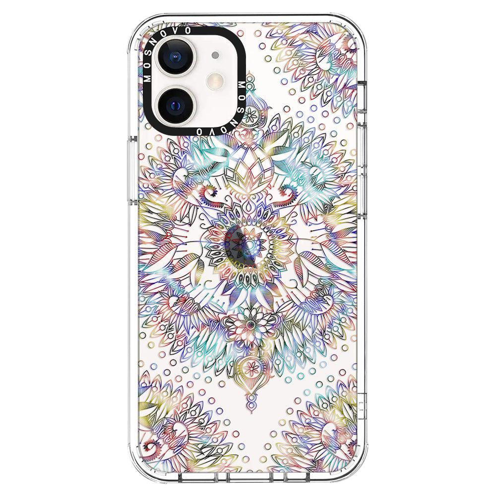 Rainbow Mandala Phone Case - iPhone 12 Case