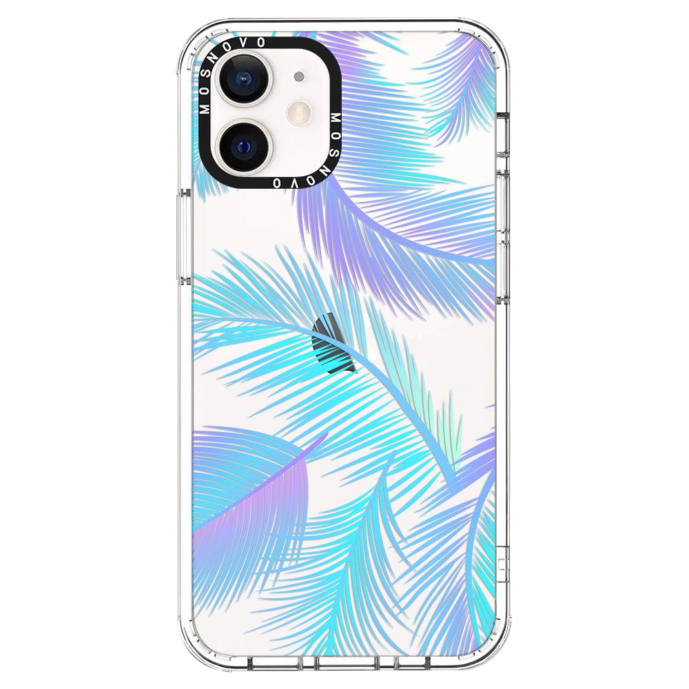 Gradient Tropical Palm Leaf Phone Case - iPhone 12 Mini Case