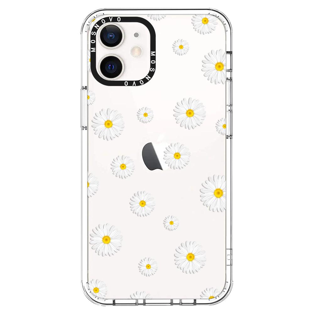 White Daisy Phone Case - iPhone 12 Case