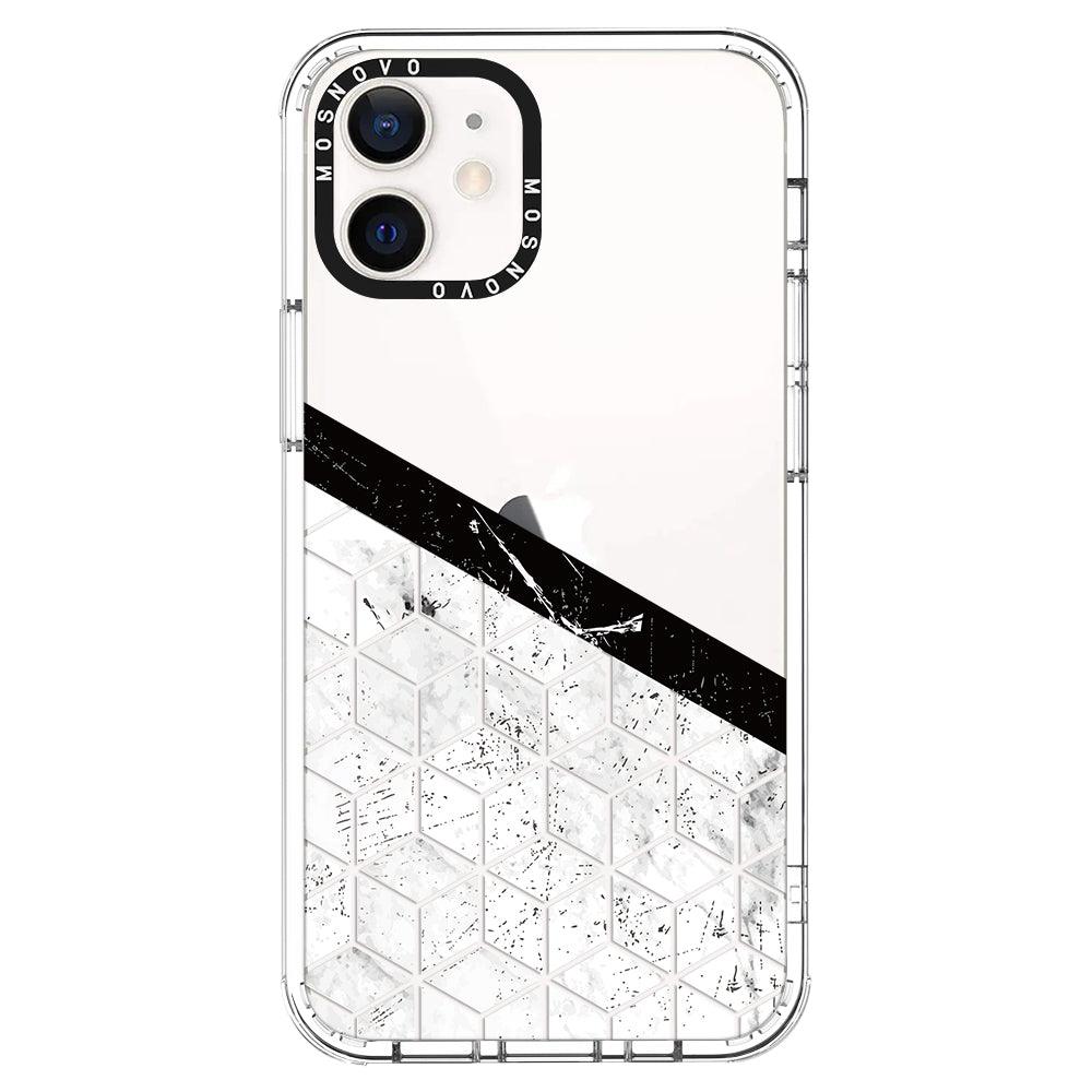 Marble Block Art Phone Case - iPhone 12 Case