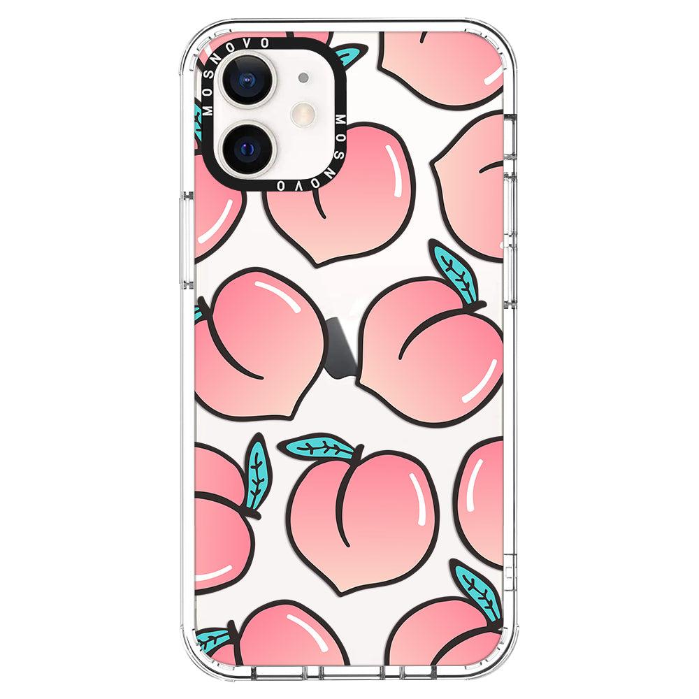 Cute Peach Phone Case - iPhone 12 Mini Case