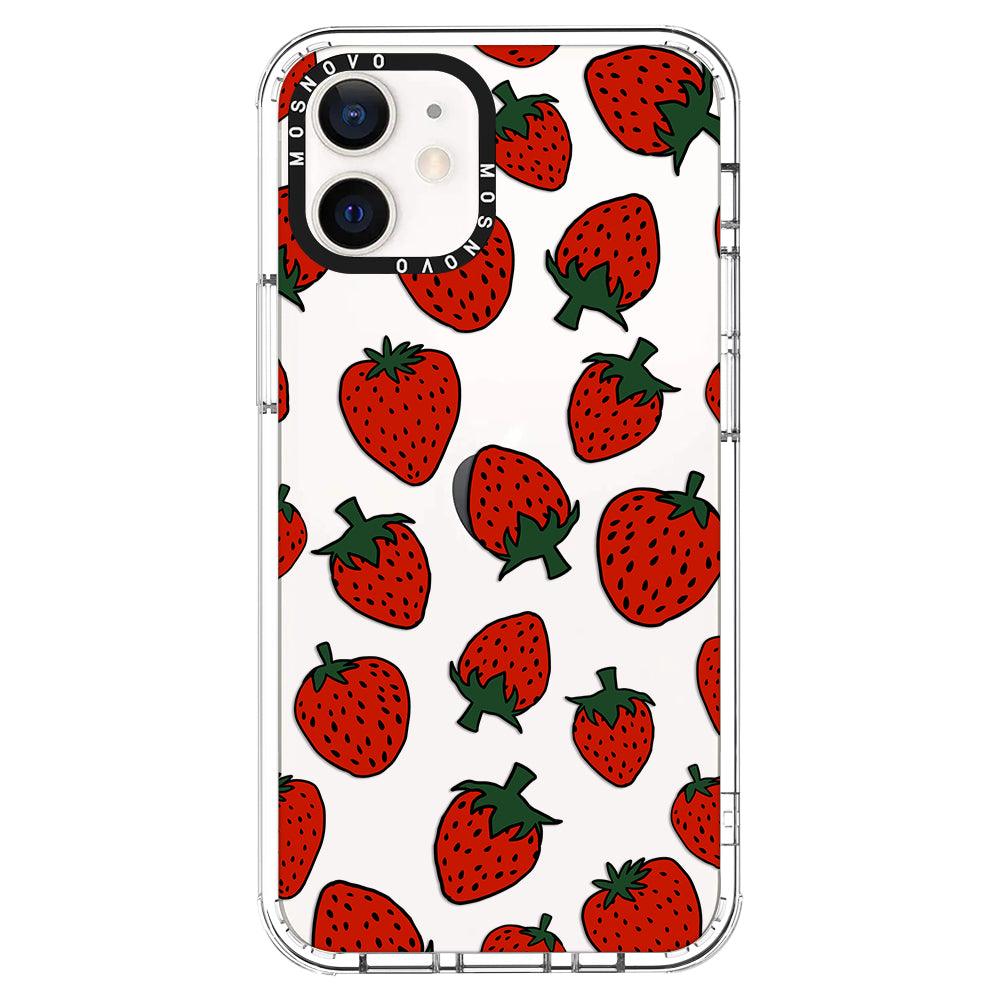 Red Strawberry Phone Case - iPhone 12 Mini Case