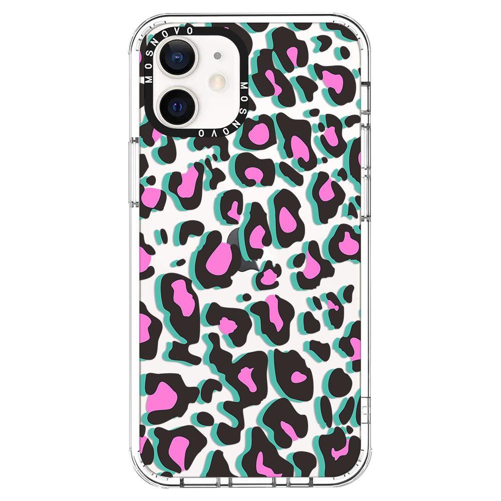 Hot Pink Leopard Print Phone Case - iPhone 12 Case