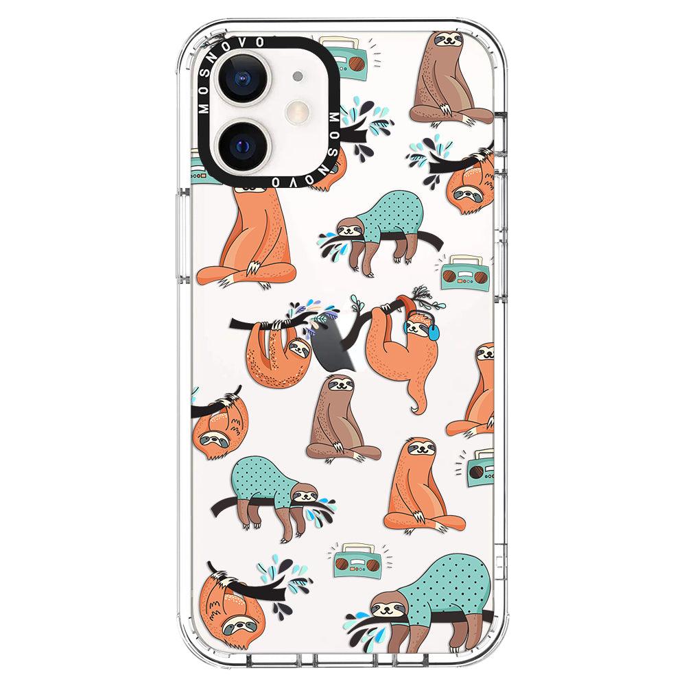 Musical Sloth Phone Case - iPhone 12 Mini Case