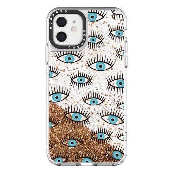 Evil Eyes Glitter Phone Case - iPhone 12 Case