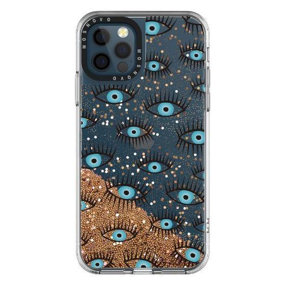 Evil Eyes Glitter Phone Case - iPhone 12 Pro Max Case