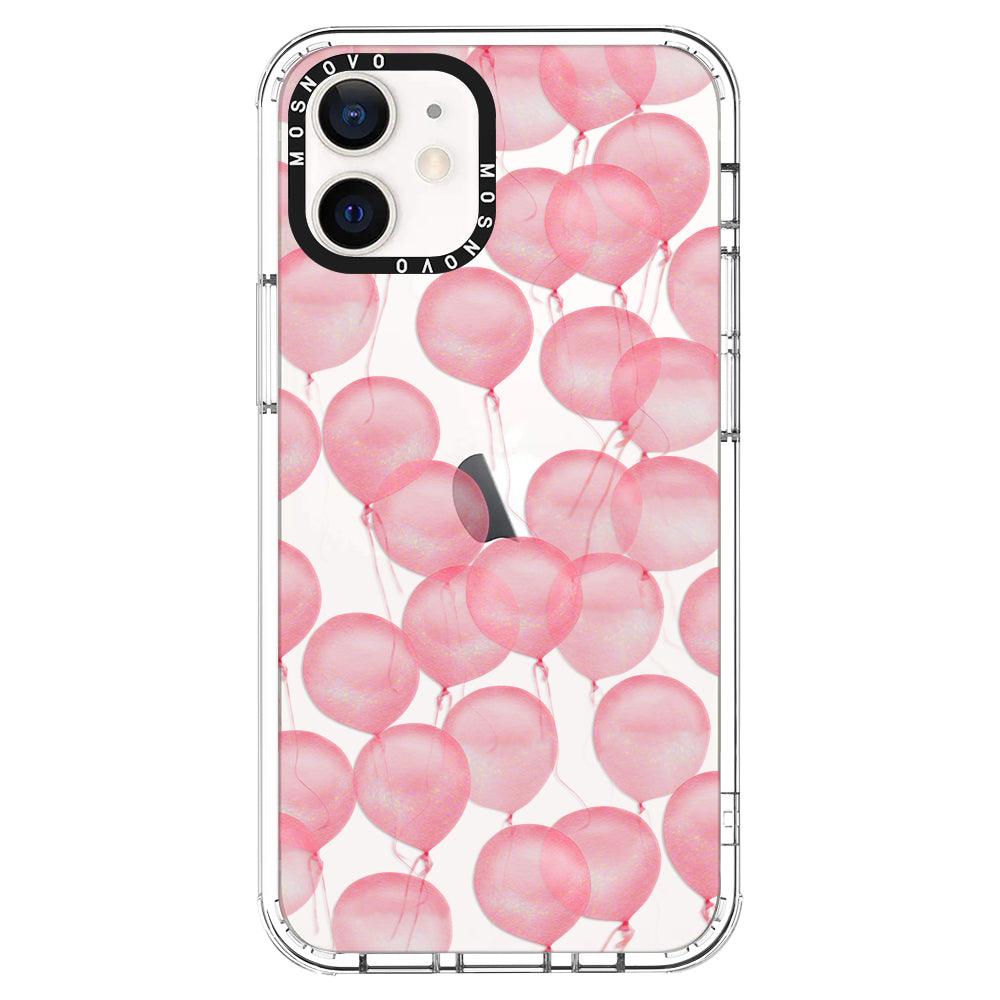 Pink Ballons Phone Case - iPhone 12 Case