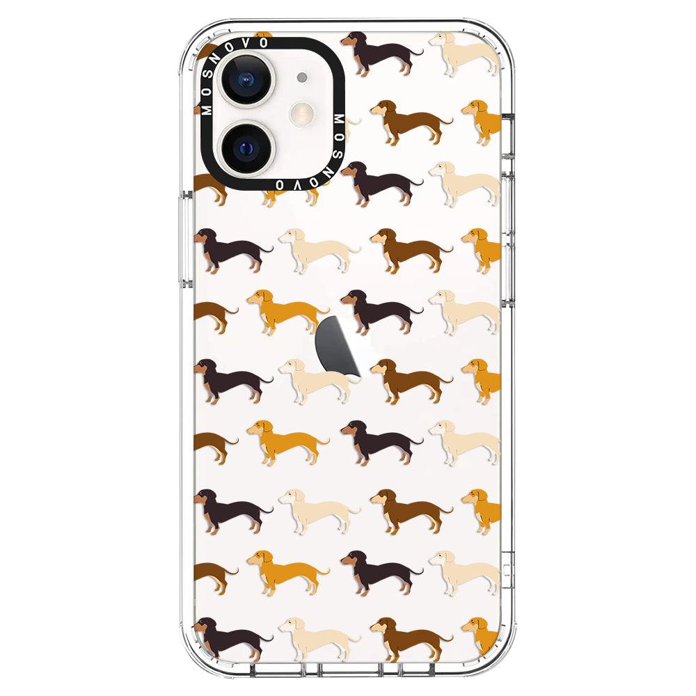 Cute Dachshund Phone Case - iPhone 12 Case