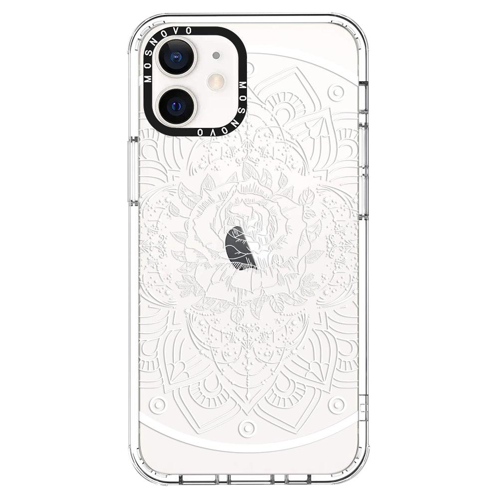 Rose Mandala Phone Case - iPhone 12 Mini Case