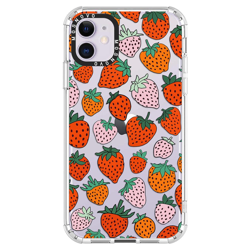 Cute Strawberry Phone Case - iPhone 11 Case