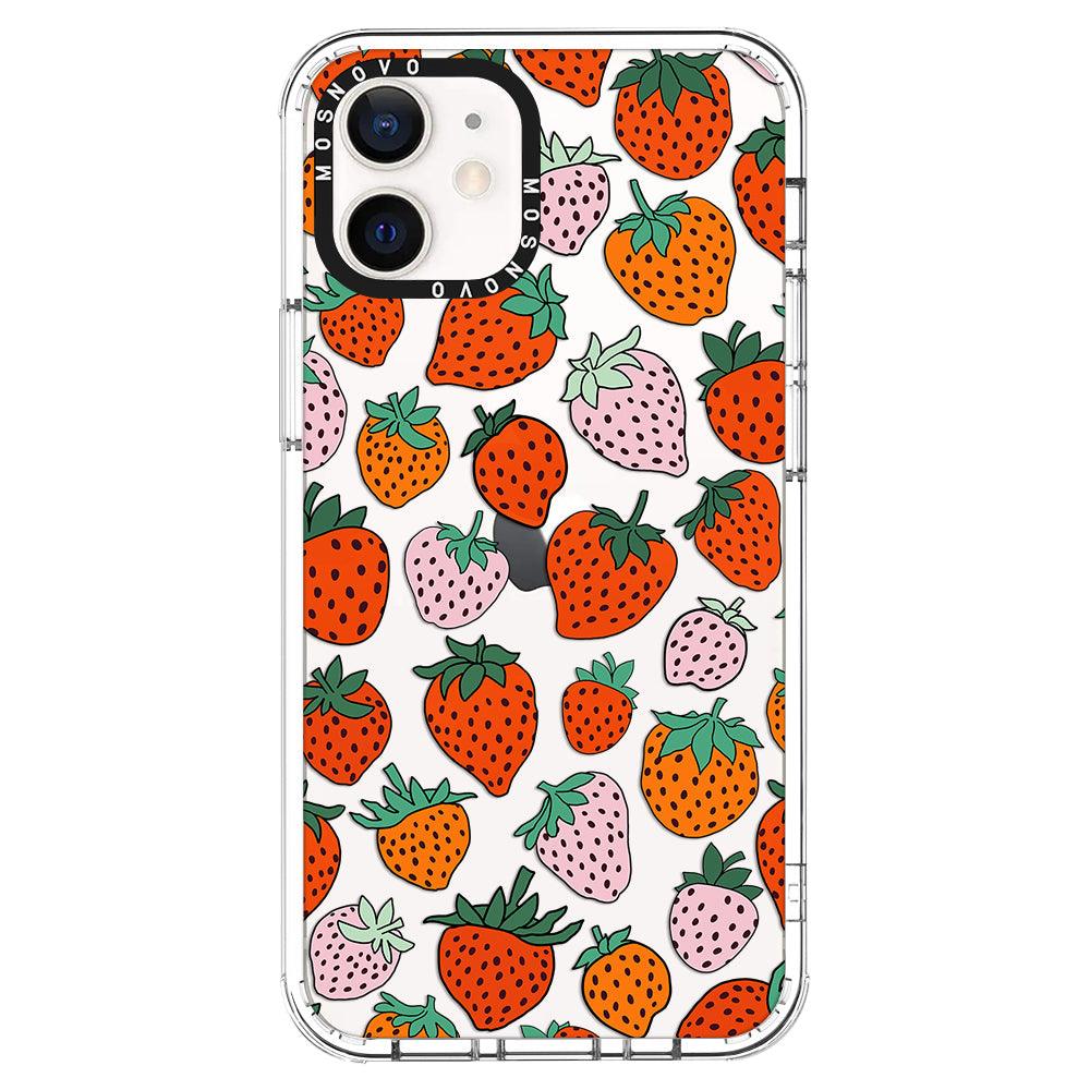 Cute Strawberry Phone Case - iPhone 12 Case