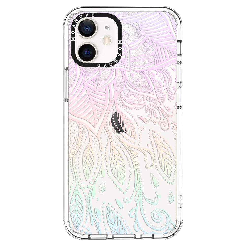 Pastel Rainbow Mandala Phone Case - iPhone 12 Mini Case