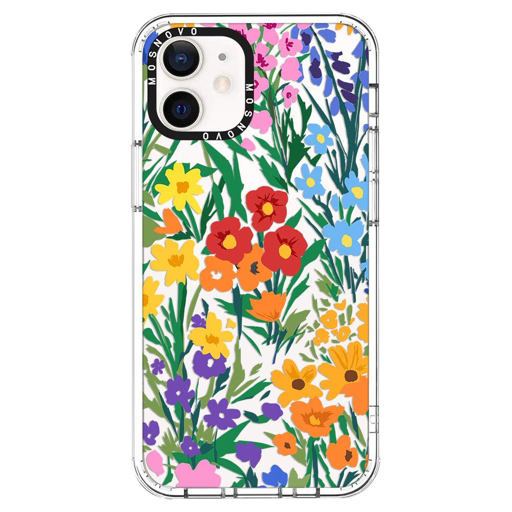 Spring Botanical Flower Phone Case - iPhone 12 Case