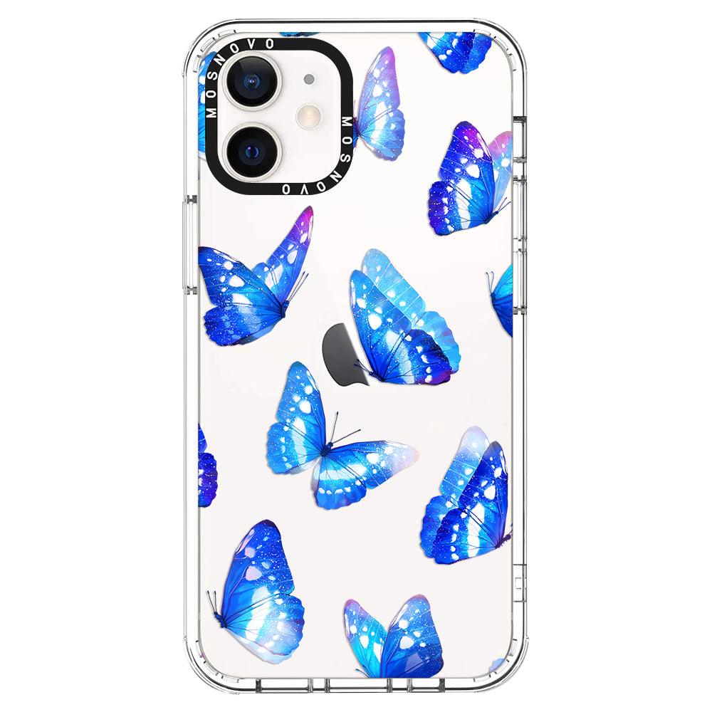 Blue Butterflies Phone Case - iPhone 12 Mini Case