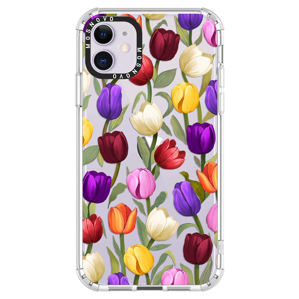 Colorful Tulips Phone Case - iPhone 11 Case