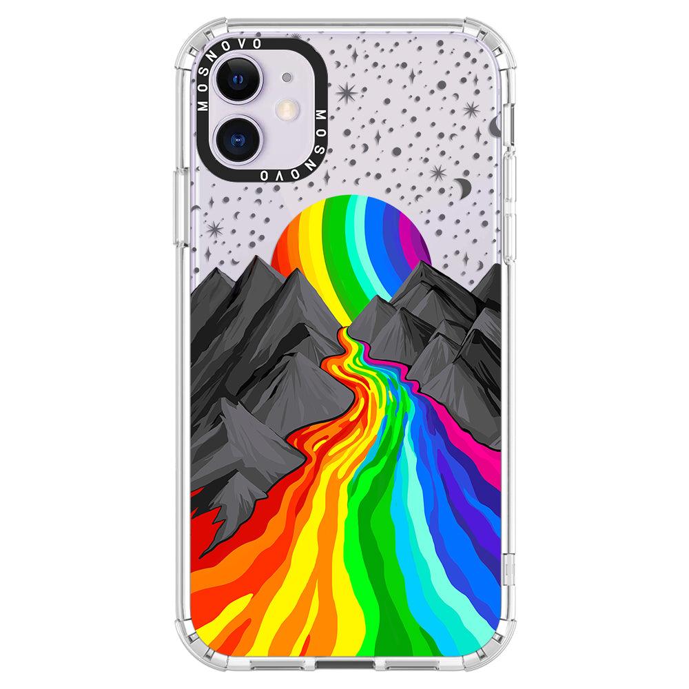 Rainbow Volcano Phone Case - iPhone 11 Case